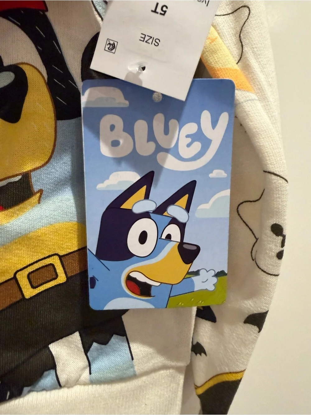 New 5T Bluey Sweatshirt Sweatpants Set Halloween Pirate Long Sleeve Kids Toddler